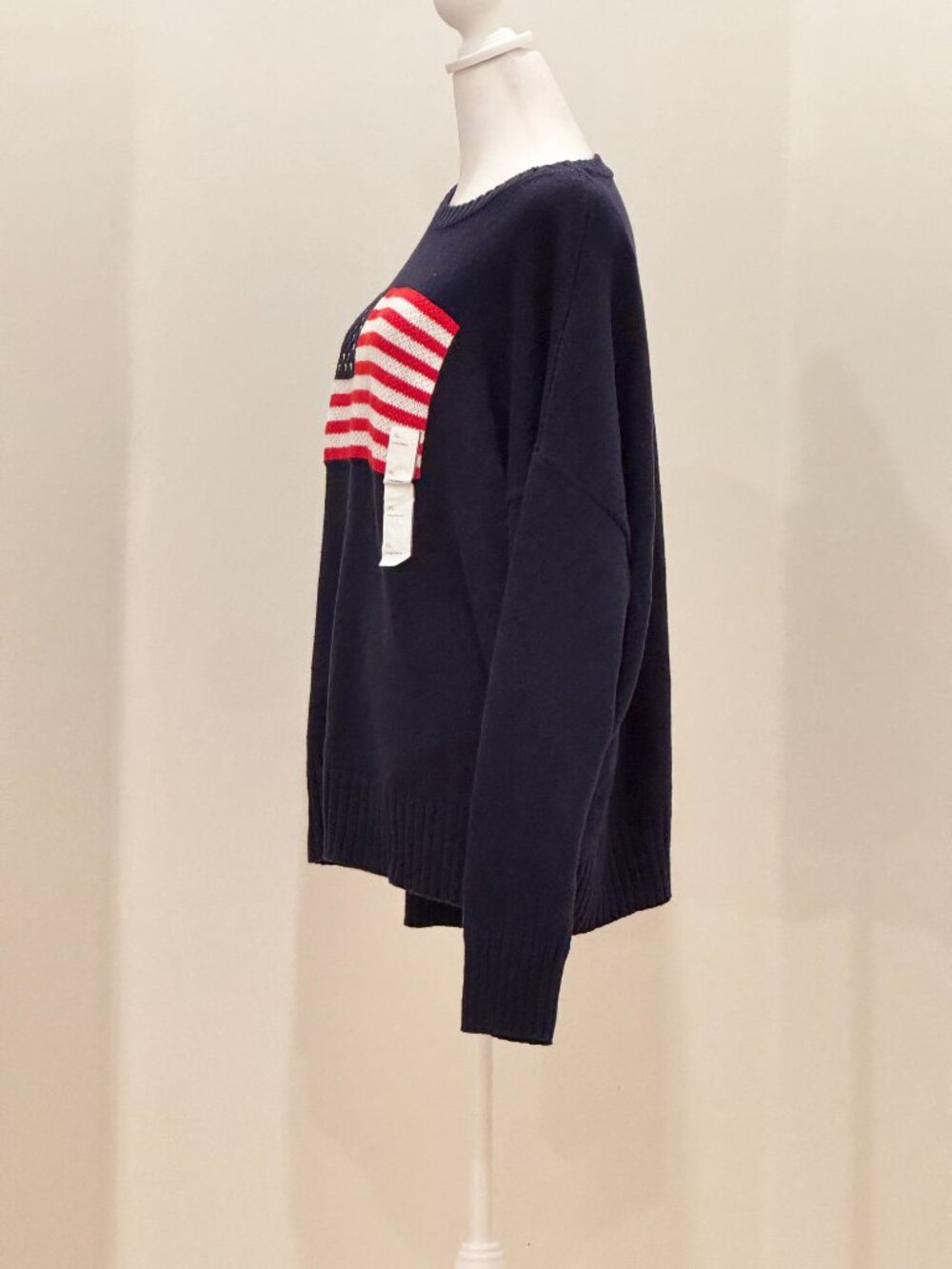 Wild Fable American Flag Knit Pullover Sweater Size XL NWOT - Picture 3 of 16